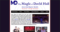 Desktop Screenshot of magicofdavidhall.com
