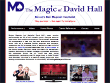 Tablet Screenshot of magicofdavidhall.com